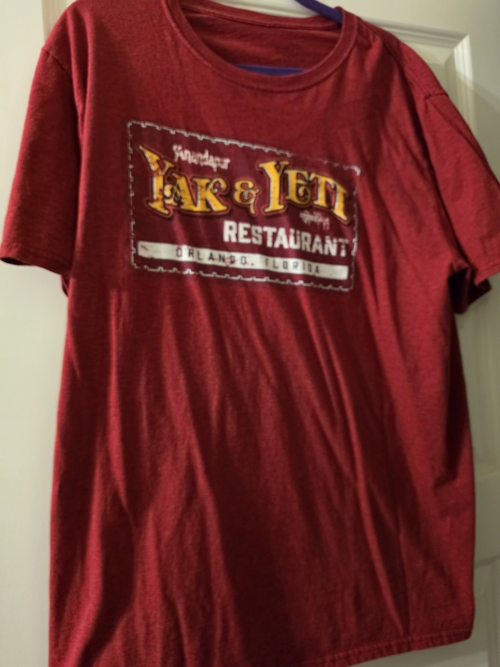 Yak & Yeti Red (in Disney"s Animal Kingdom Park) Tshirt